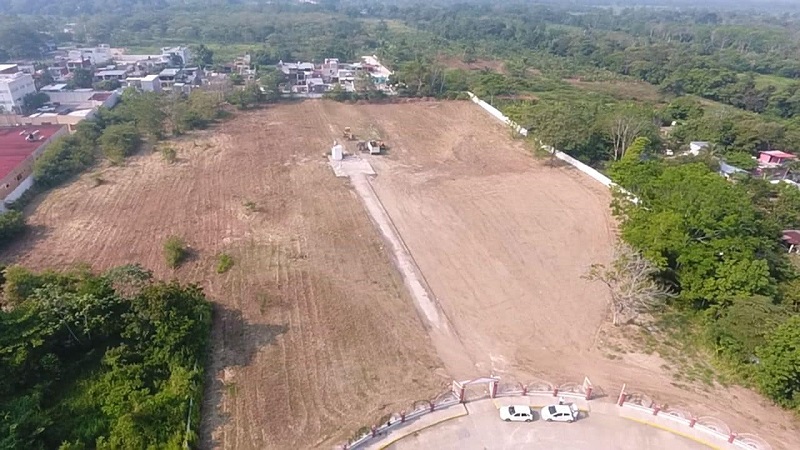 Terrenos donde será construida la Unidad Deportiva 