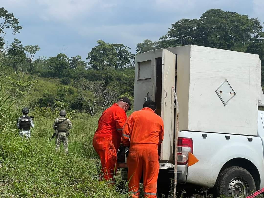 Encuentran en Chiapas fuente radiactiva robada en Tabasco.