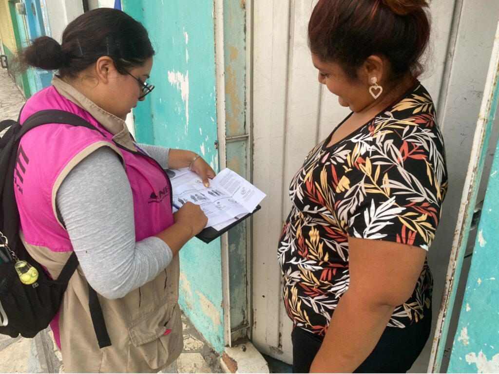 INE en Tapachula comienza la visita y designación de los funcionarios de casillas.