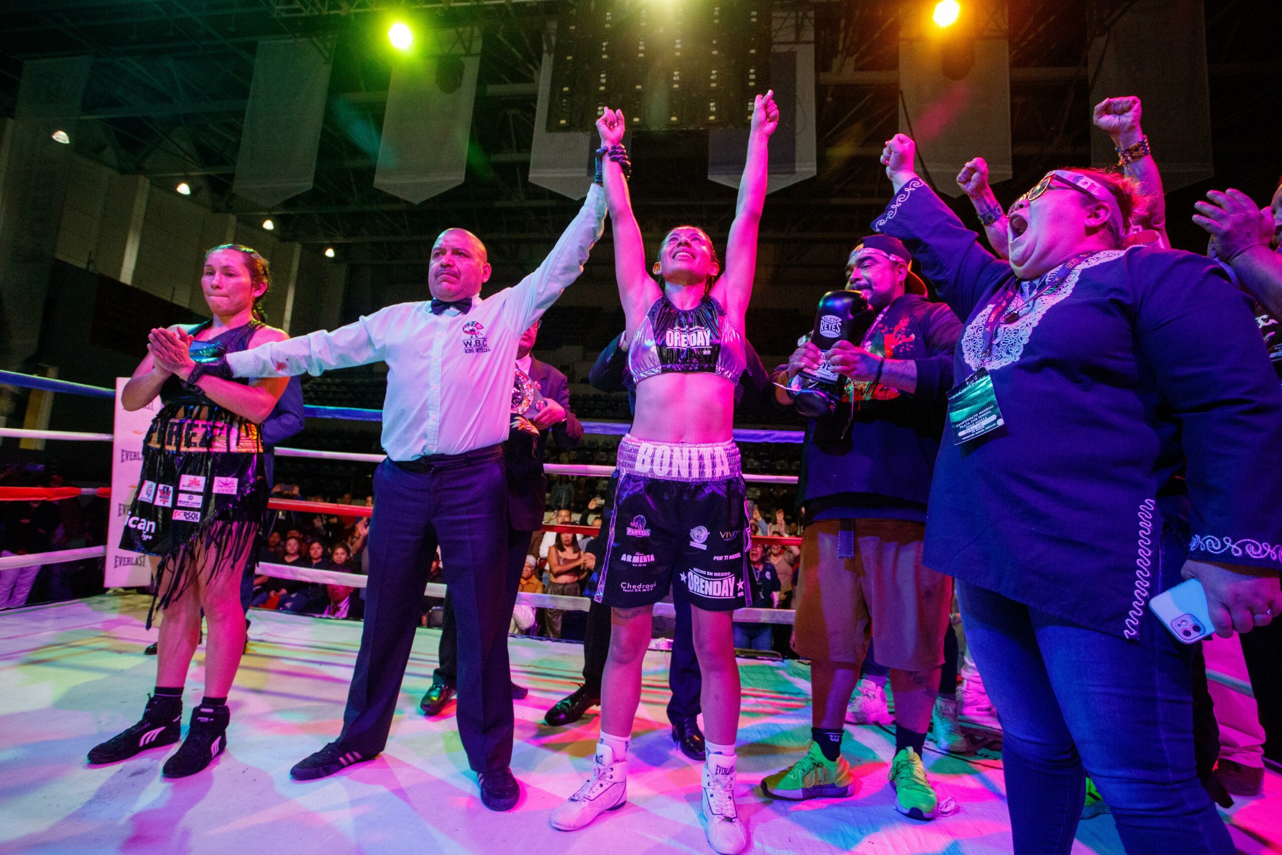 Gabriela 'La Bonita' Sánchez ganó la pelea y el título se queda en Puebla